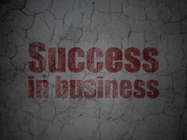 Finance concept: Success In business on grunge wall background — Stock Photo, Image