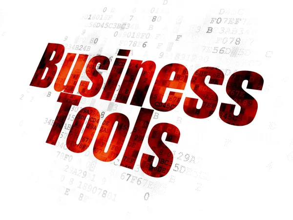 Finanzierungskonzept: Business-Tools auf digitalem Hintergrund — Stockfoto