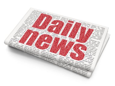 Haber kavramı: Daily News gazetesi arka plan üzerinde