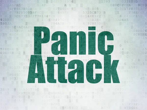 Medicine concept: Panic Attack on Digital Data Paper background — Stock Photo, Image