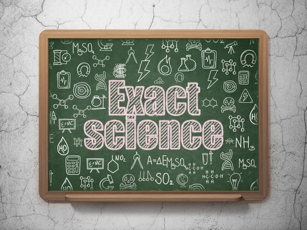 Έννοια επιστήμη: ακριβής επιστήμη σε φόντο της Σχολικής Εφορείας — Φωτογραφία Αρχείου