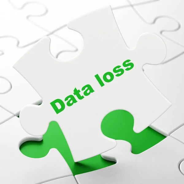 Data concept: Data Loss on puzzle background — Stock Photo, Image