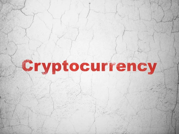 Veri kavramı: Cryptocurrency duvar arka plan üzerinde