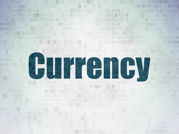 Para birimi kavramı: dijital veri kağıt arka plan üzerinde para birimi