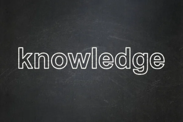 Studying concept: Knowledge on chalkboard background — Stock Photo, Image