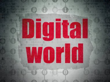 Veri kavramı: dijital veri kağıt arka plan dijital dünya