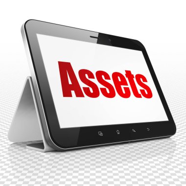 Para kavramı: Tablet bilgisayar ekranda varlıkları ile