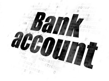 Para birimi kavramı: dijital arka plan banka hesabı