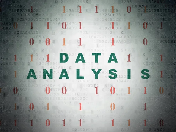 Informationskonzept: Datenanalyse auf digitalem Datenpapier Hintergrund — Stockfoto