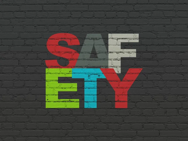 Privacy concept: Safety on wall background — Stock Photo, Image