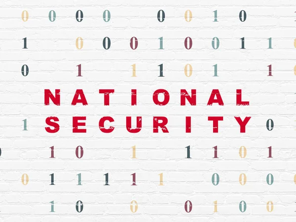Sikkerhedskoncept: National sikkerhed på væg baggrund - Stock-foto