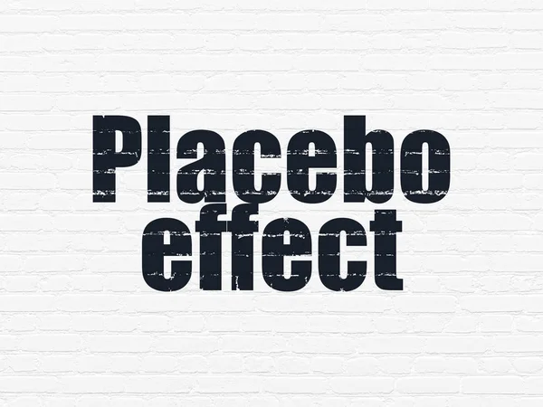 Medicine concept: Placebo Effect on wall background — Stock Photo, Image