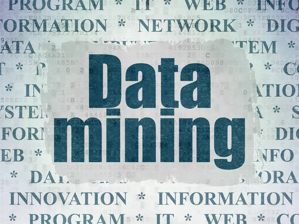 Information concept: Data Mining on Digital Data Paper background — Stock Photo, Image