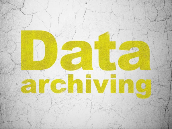 Data concept: Data Archiving on wall background — Stock Photo, Image