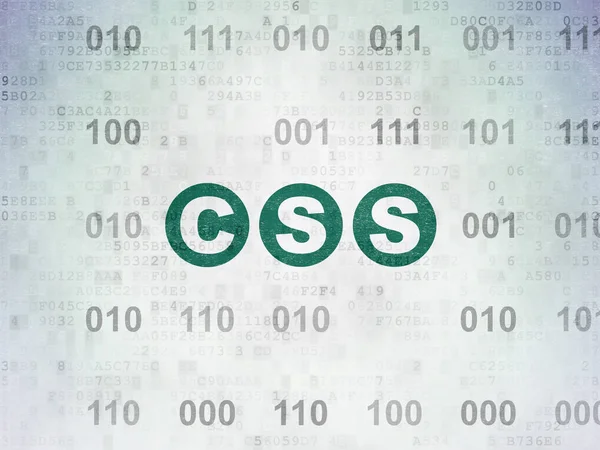 Database concept: Css op digitale Data-Paper achtergrond — Stockfoto