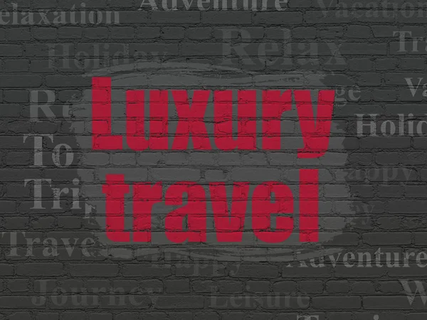 Travel concept: Luxury Travel on wall background — Stock Photo, Image