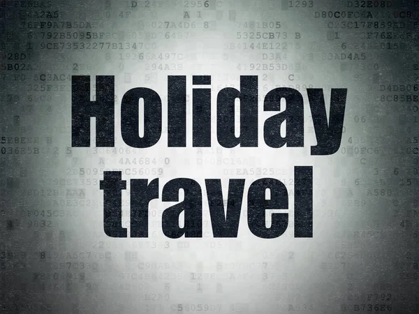 Conceito de turismo: Holiday Travel on Digital Data Paper background — Fotografia de Stock