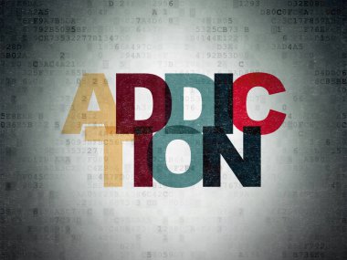 Sağlık kavramı: dijital veri kağıt arka plan bağımlılığı