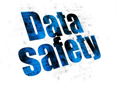 Bilgi kavramı: veri güvenliği dijital arka plan üzerinde