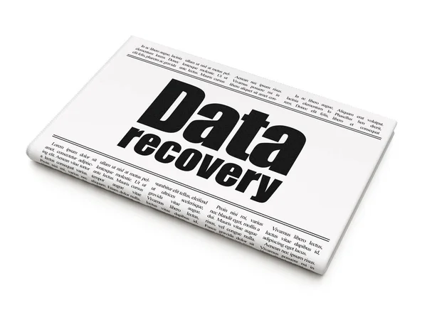 Information concept: newspaper headline Data Recovery — Stock Photo, Image