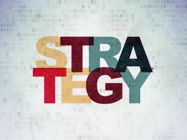 Ekonomi kavramı: dijital veri kağıt arka plan stratejisi