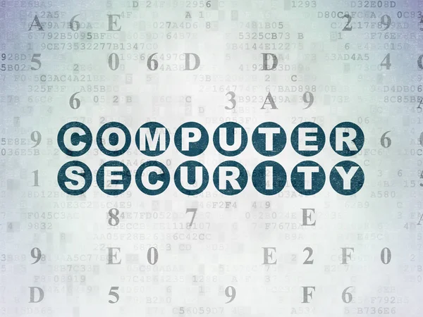 Концепція безпеки: Комп'ютерна безпека на фоні паперу цифрових даних — стокове фото