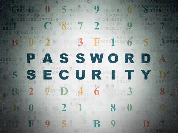 Güvenlik kavramı: şifre güvenliği dijital veri kağıt arka plan üzerinde — Stok fotoğraf