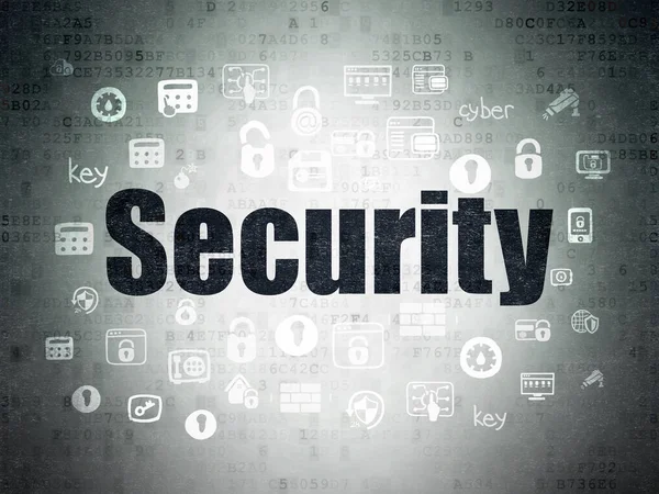 Skydd koncept: säkerhet på Digital Data papper bakgrund — Stockfoto