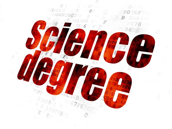 Concetto scientifico: Laurea in Scienze Digitali — Foto Stock