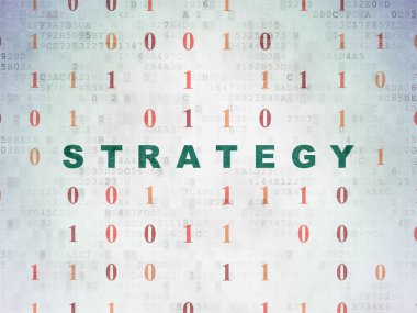 Ekonomi kavramı: dijital veri kağıt arka plan stratejisi