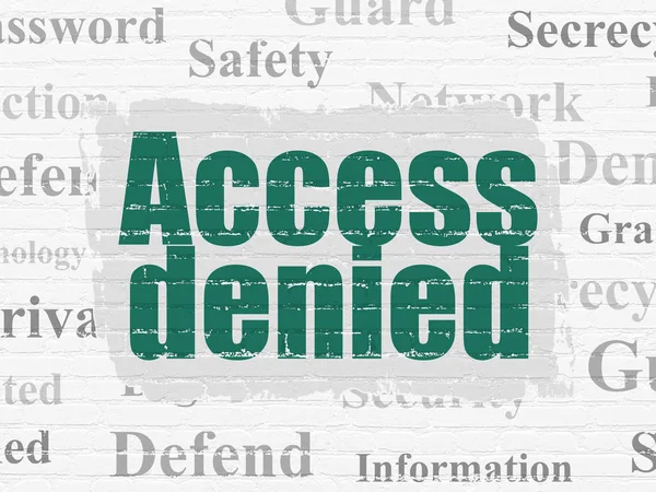 Privacy concept: Access Denied on wall background — Stock Photo, Image