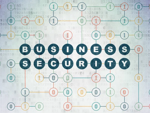 Security concept: Business Security on Digital Data Paper background — Stock Photo, Image