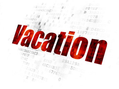 Tatil kavramı: dijital arka plan tatil