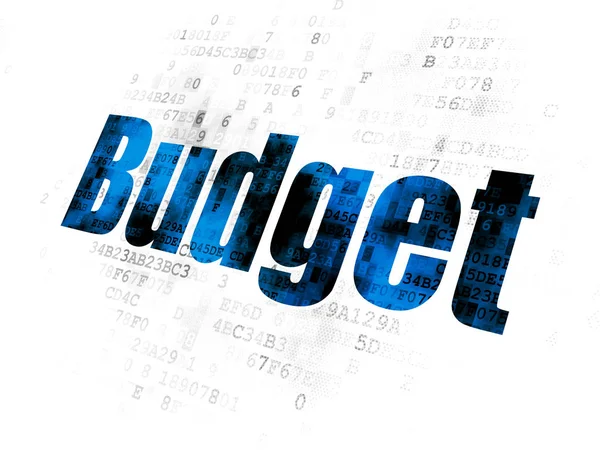 Money concept: Budget on Digital background — Stock Photo, Image