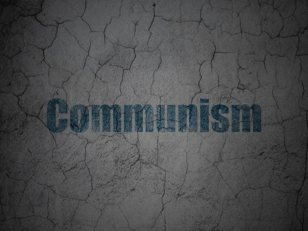 Politiek concept: communisme op grunge muur achtergrond — Stockfoto