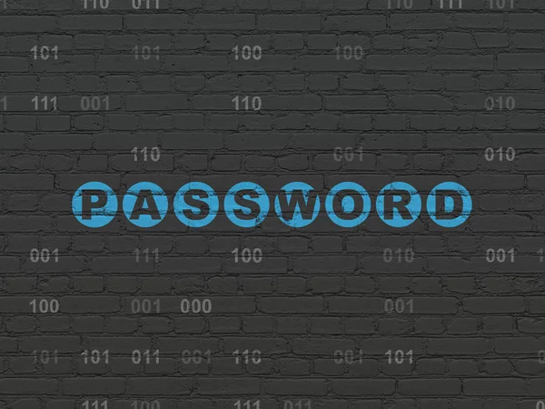 Soukromí koncept: heslo na zeď na pozadí — Stock fotografie