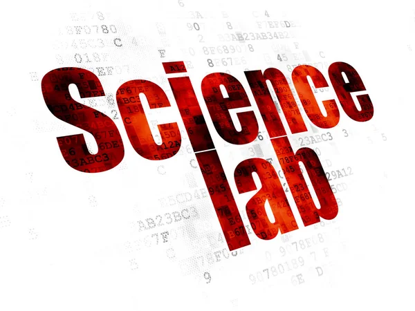 Concetto scientifico: Science Lab su sfondo digitale — Foto Stock