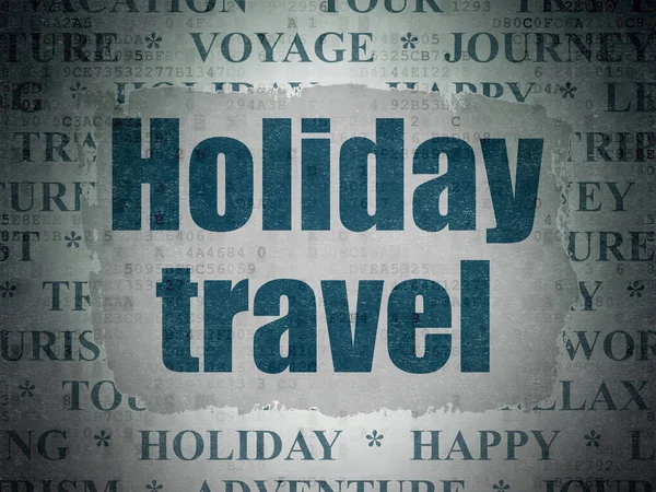 Conceito de turismo: Holiday Travel on Digital Data Paper background — Fotografia de Stock