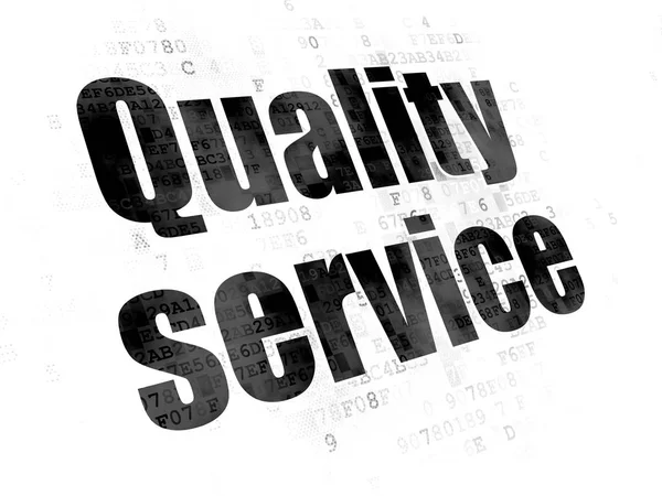 Business concept: Quality Service on Digital background — Stock Photo, Image