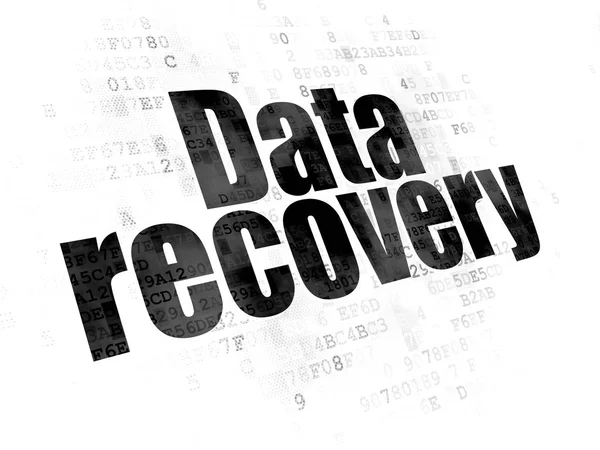 Concetto di dati: recupero dati su sfondo digitale — Foto Stock