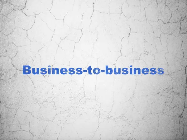 Koncepcja biznesowa: Business-to-business na tle ściany — Zdjęcie stockowe