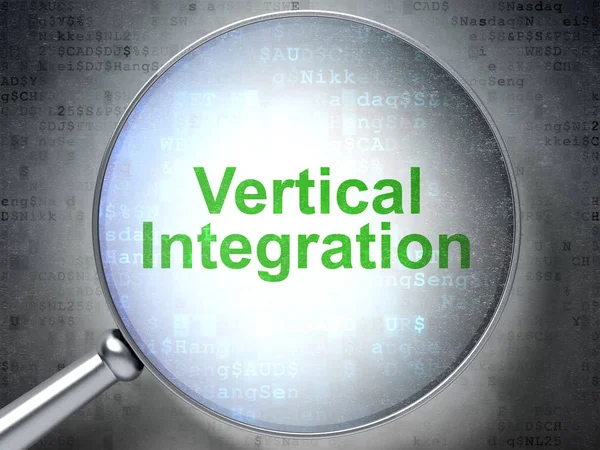 Concept d'entreprise : Intégration verticale avec verre optique — Photo