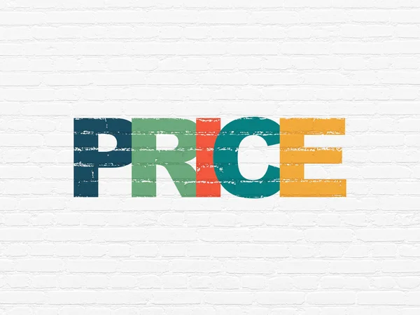Marketing concept: Price on wall background — Stock Photo, Image