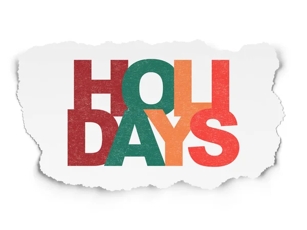 Holiday koncepció: ünnepek szakadt papír alapon — Stock Fotó