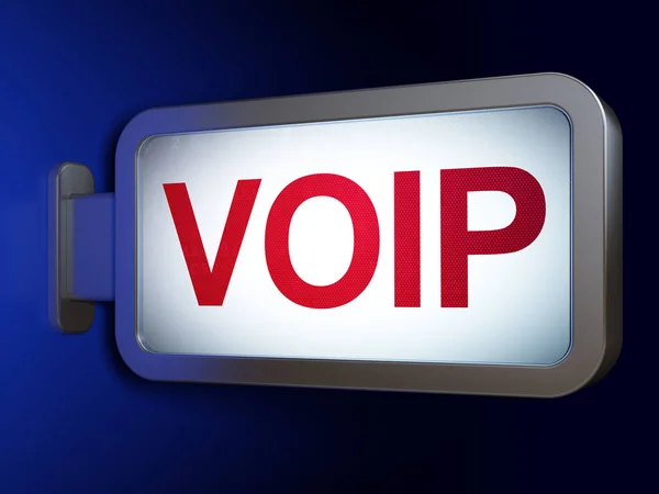 Web 设计概念： Voip 广告牌背景 — 图库照片