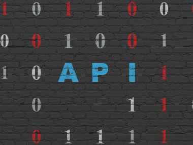 Yazılım kavramı: API duvar arka plan üzerinde