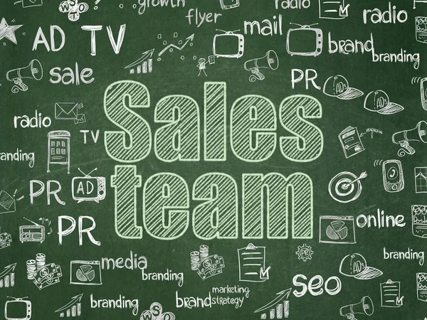 Reklamkoncept: Sales Team på skolrådet bakgrund — Stockfoto