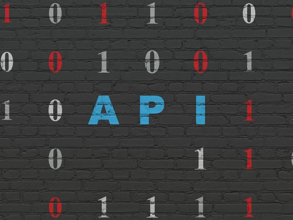 Yazılım kavramı: API duvar arka plan üzerinde