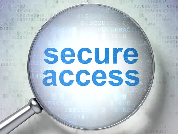 Safety concept: Secure Access with optical glass — Stock Photo, Image