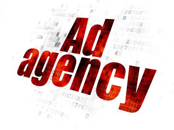 Marketing concept: Ad Agency op digitale achtergrond — Stockfoto